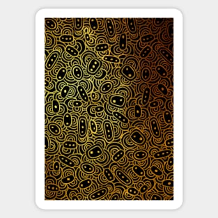 Golden Celtic Pattern Sticker